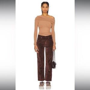 We The Free by Free People Brown Corduroy Pants Size 26‎